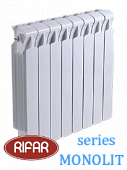 Радиатор биметаллический RIFAR МONOLIT (боковое подключение) 500/14 секций по цене 16975 руб.